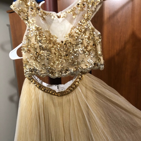 Sherri Hill two-piece dress prom wedding formal - Picture 1 of 6